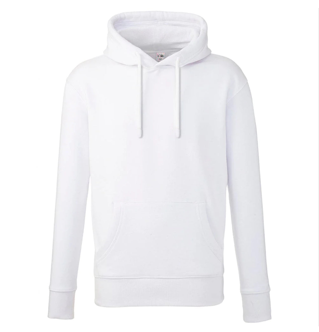 ADD YOUR OWN IMAGE DESIGN TEXT 100% polyester White unisex hoodie