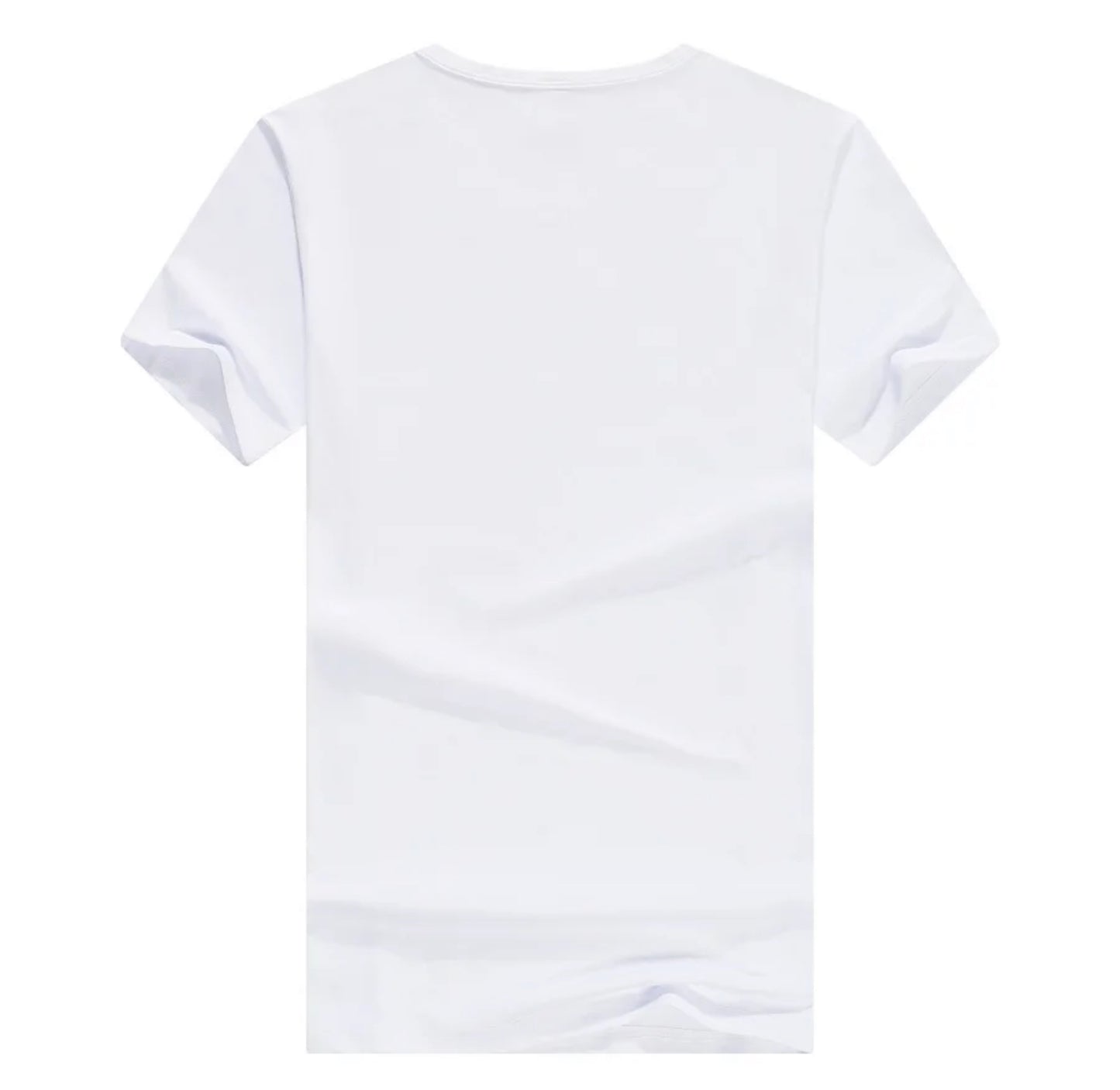 ADD YOUR OWN PICTURE DESIGN AND NAME Unisex White 100% polyester Tshirt cotton feel