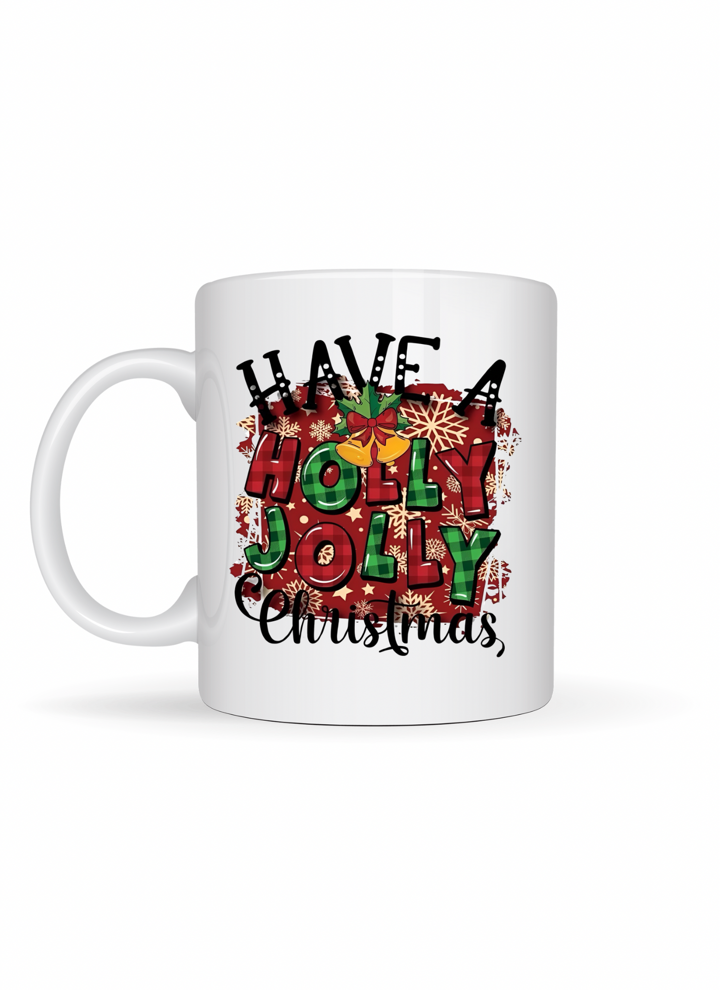 11oz Ceramic white mug Christmas gift personalise