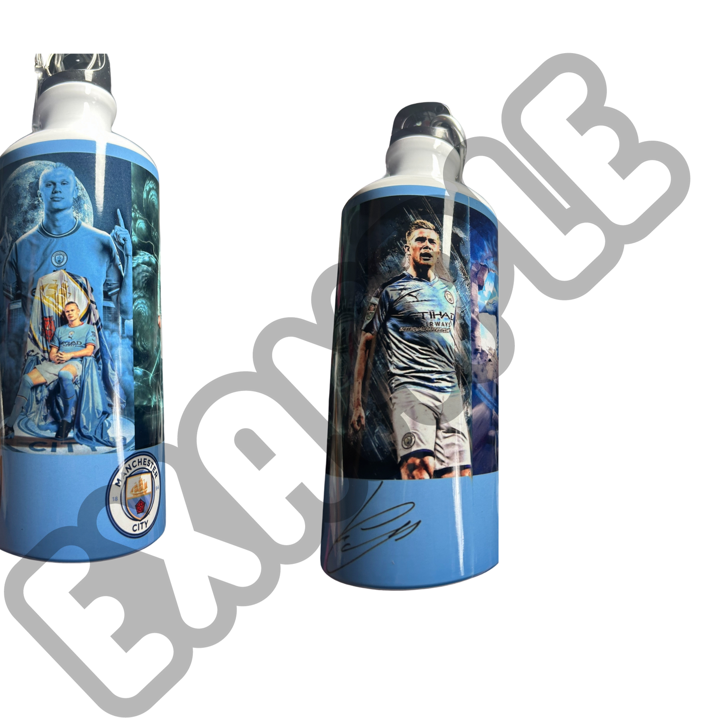 Water bottle various sizes can be customised with any photo, name and message