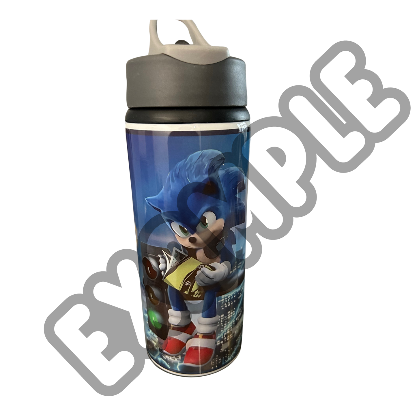 Water bottle various sizes can be customised with any photo, name and message